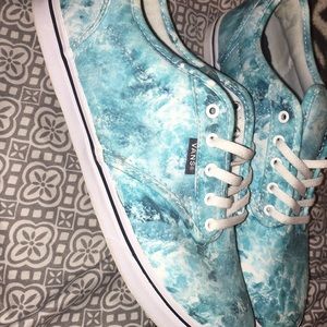 7.5 water colored Vans